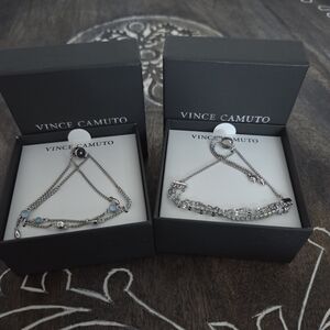 Vince Camuto Silver Bracelets with Blue Highlights